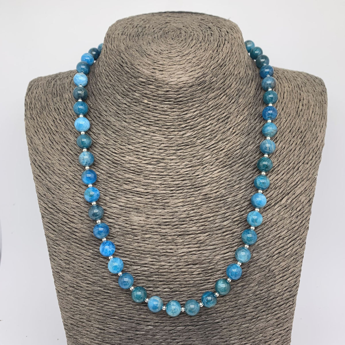 blue apatite necklace by Frenelle jewellery