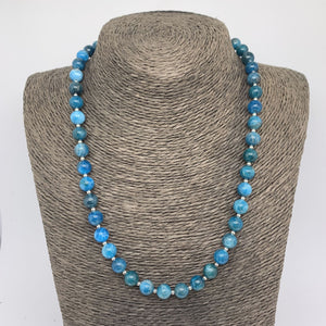 blue apatite necklace by Frenelle jewellery