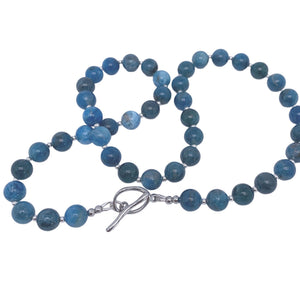 blue apatite necklace by Frenelle jewellery