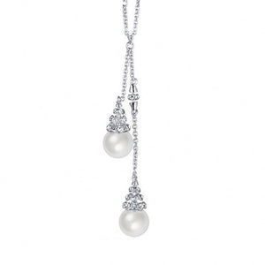 Silver Crystal and Pearl Jewellery Set "Carol"