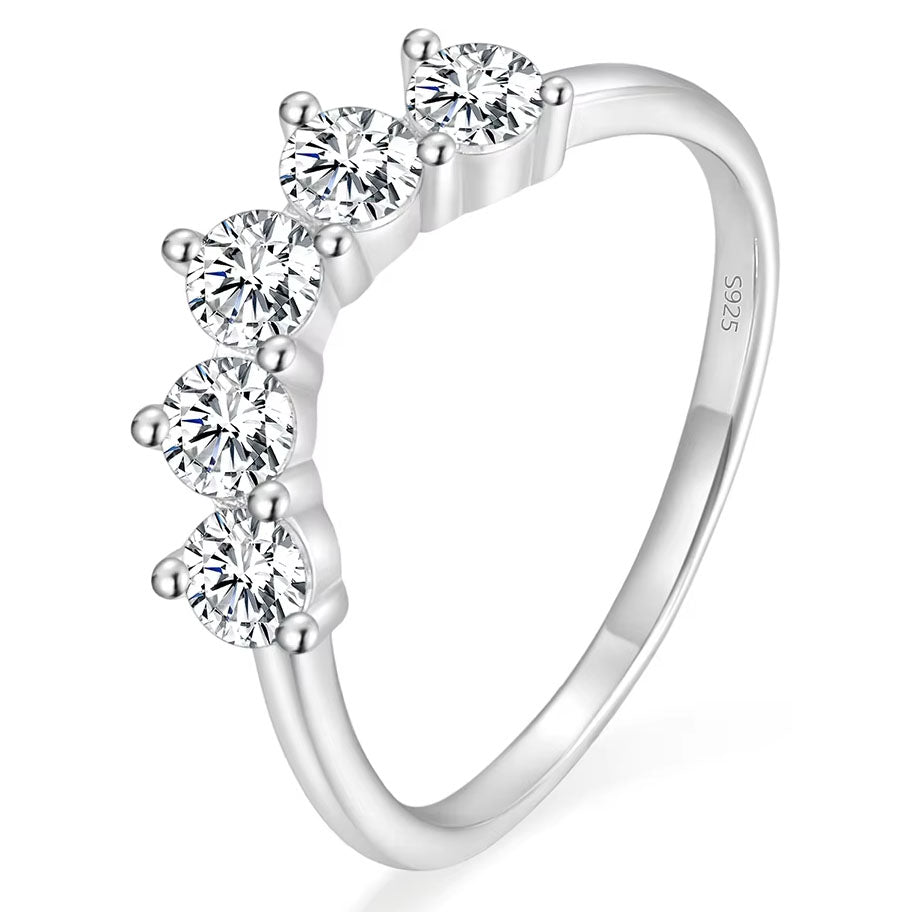 silver moissanite eternity ring buy online frenelle auckland nz