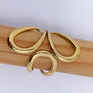 Gold Adjustable 3 Loop Ring "Caracas"
