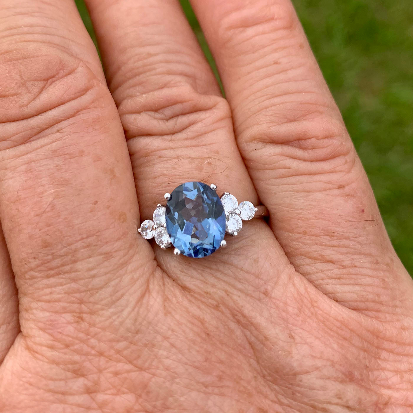 iolite mystic blue silver ring jewellery frenelle online auckland nz