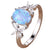 blue opal ring