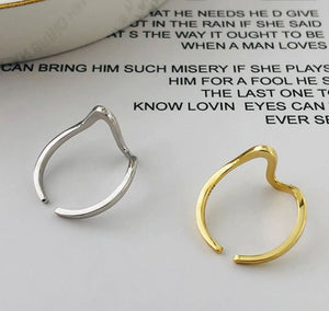 14K Gold Modern Design Adjustable Ring "Nerilla"