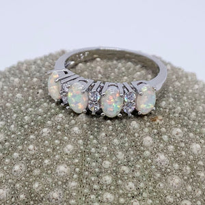 silver opal dress ring Jewellery by Frenelle Auckland nz