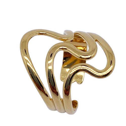 Gold Adjustable 3 Band Ring "Vesper"
