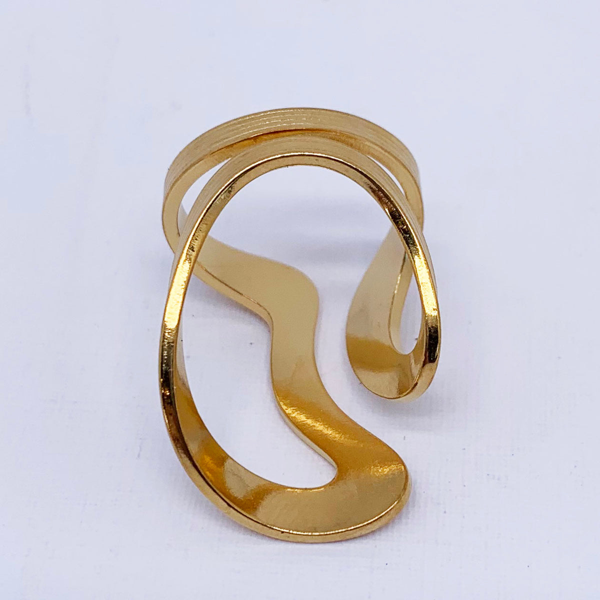 Gold Adjustable Ring "Yalta"