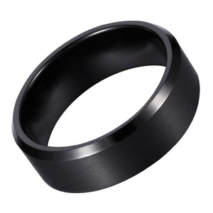 black tungsten carbide ring jewellery