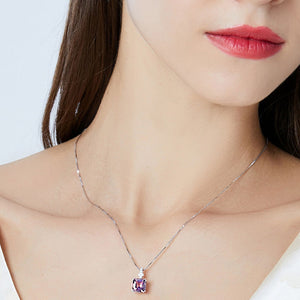 925 Sterling Silver Jewellery Set with Morganite Gemstones "Hollywood"