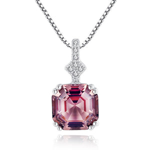925 Sterling Silver Jewellery Set with Morganite Gemstones "Hollywood"