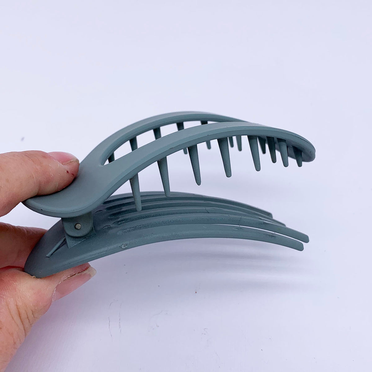 Flat Hair Clip "Mel" (Blue-Grey)