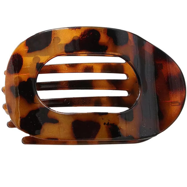Flat Hair Clip "Mel" (Tortoise - Gloss)