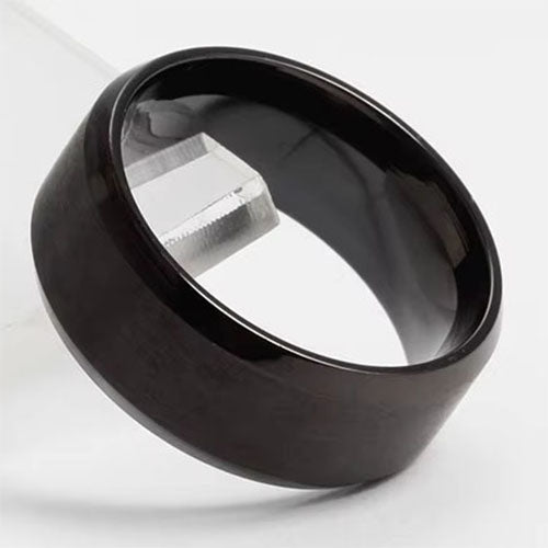 black titanium ring from frenelle jewellery online nz