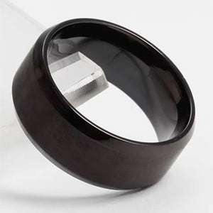 black titanium ring from frenelle jewellery online nz
