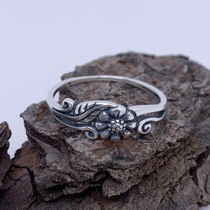 silver bohemian flower ring by frenelle jewellery online auckland nz