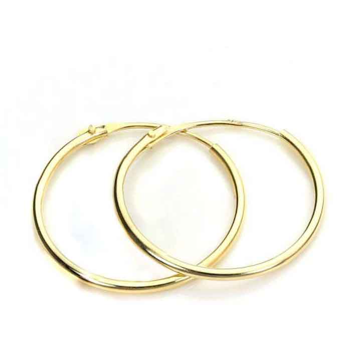 18K Gold Fine 1.2mm Sleepers "Danna"