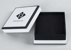black and white box with lid
