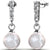 Frenelle Jewellery pearl drop earrings with crystals