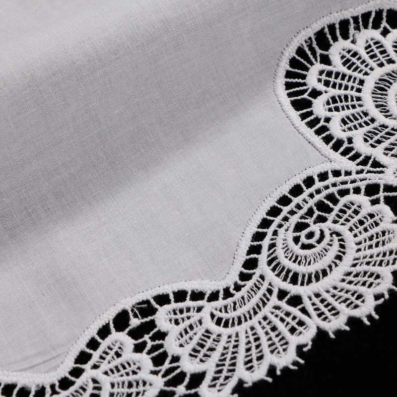 wedding gift bridesmaid handkerchief lace white