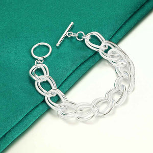silver chain bracelet jewellery for women