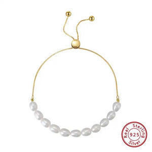 adjustable pearl bracelet frenelle