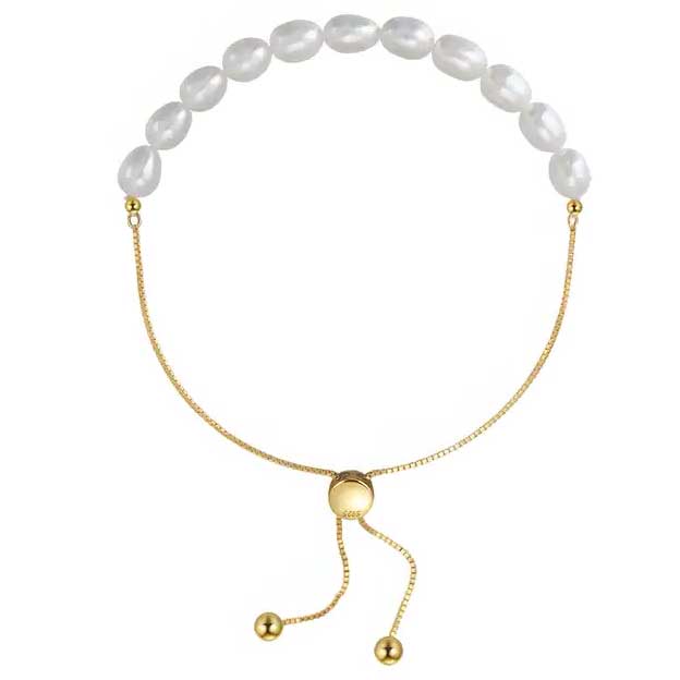 adjustable pearl bracelet