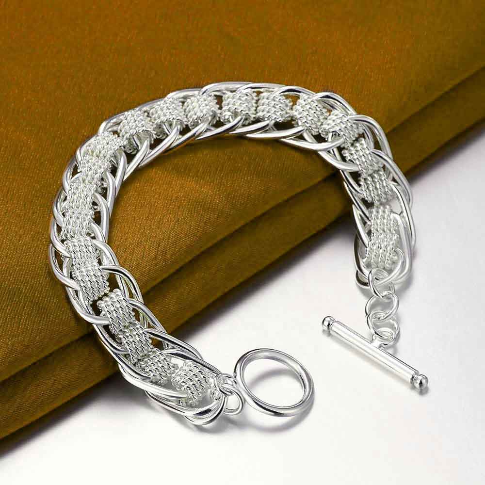 NEW 925 Sterling Silver Chain popular Link Bracelet