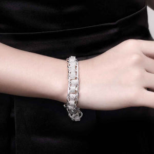 silver chain bracelet for women