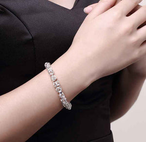 silver byzantine bracelet jewellery nz
