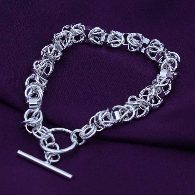 silver byzantine chain bracelet nz