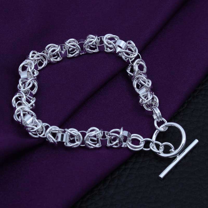 silver byzantine chain bracelet nz