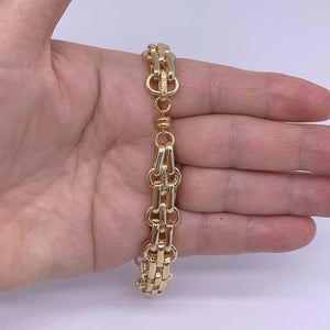 18K Gold Chain - Ideal for Bracelet or necklace "Castille" (Sold per cm)