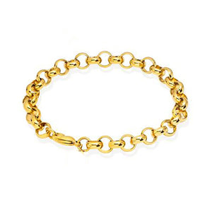 rolo gold belcher chain bracelet