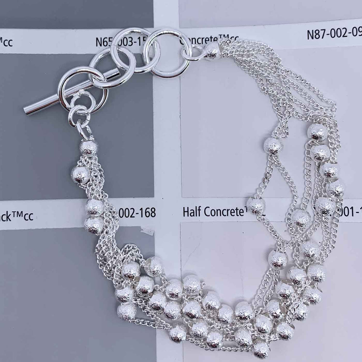 silver bead chain bracelet jewellery nz