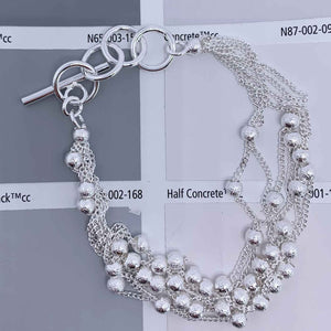silver bead chain bracelet jewellery nz