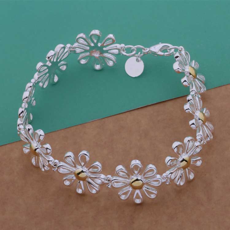 daisy silver bracelet jewellery nz