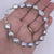 grey pearl baroque silver bracelet