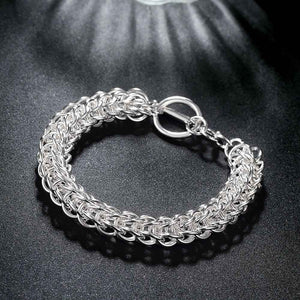 silver chain bracelet toggle nz
