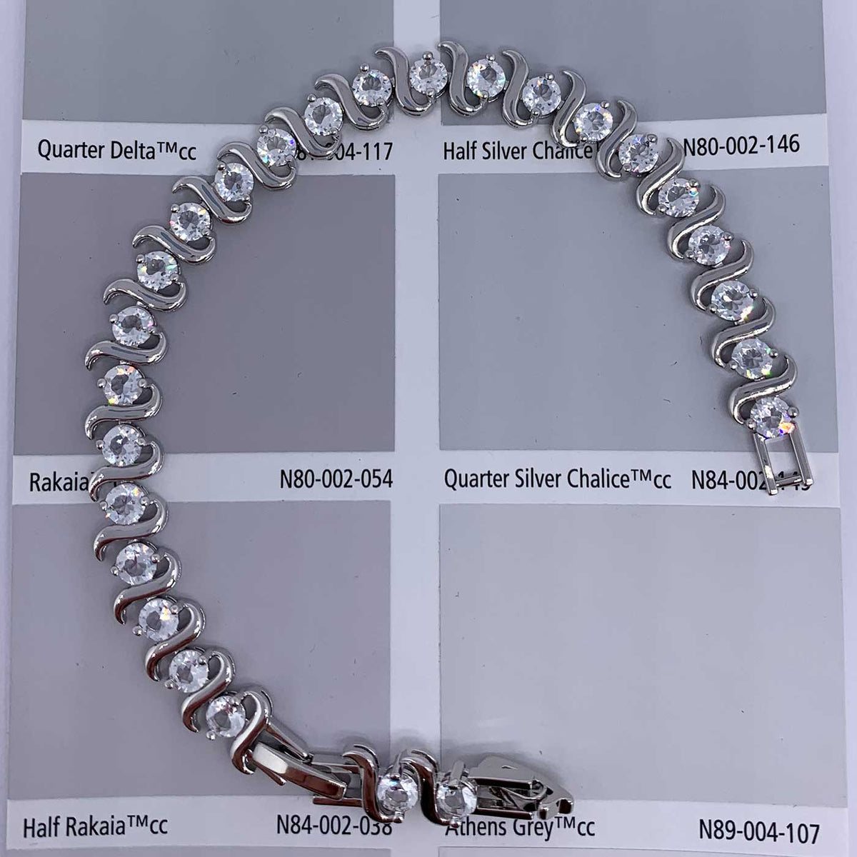 silver crystal tennis bracelet jewellery for women