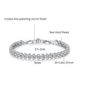 tennis bracelet crystal size