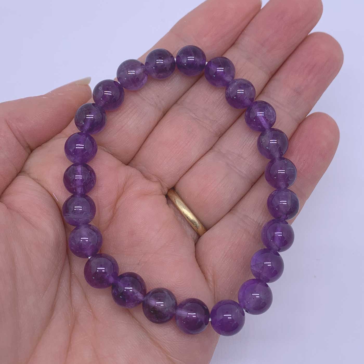 amethyst stretch bracelet gemstone for women