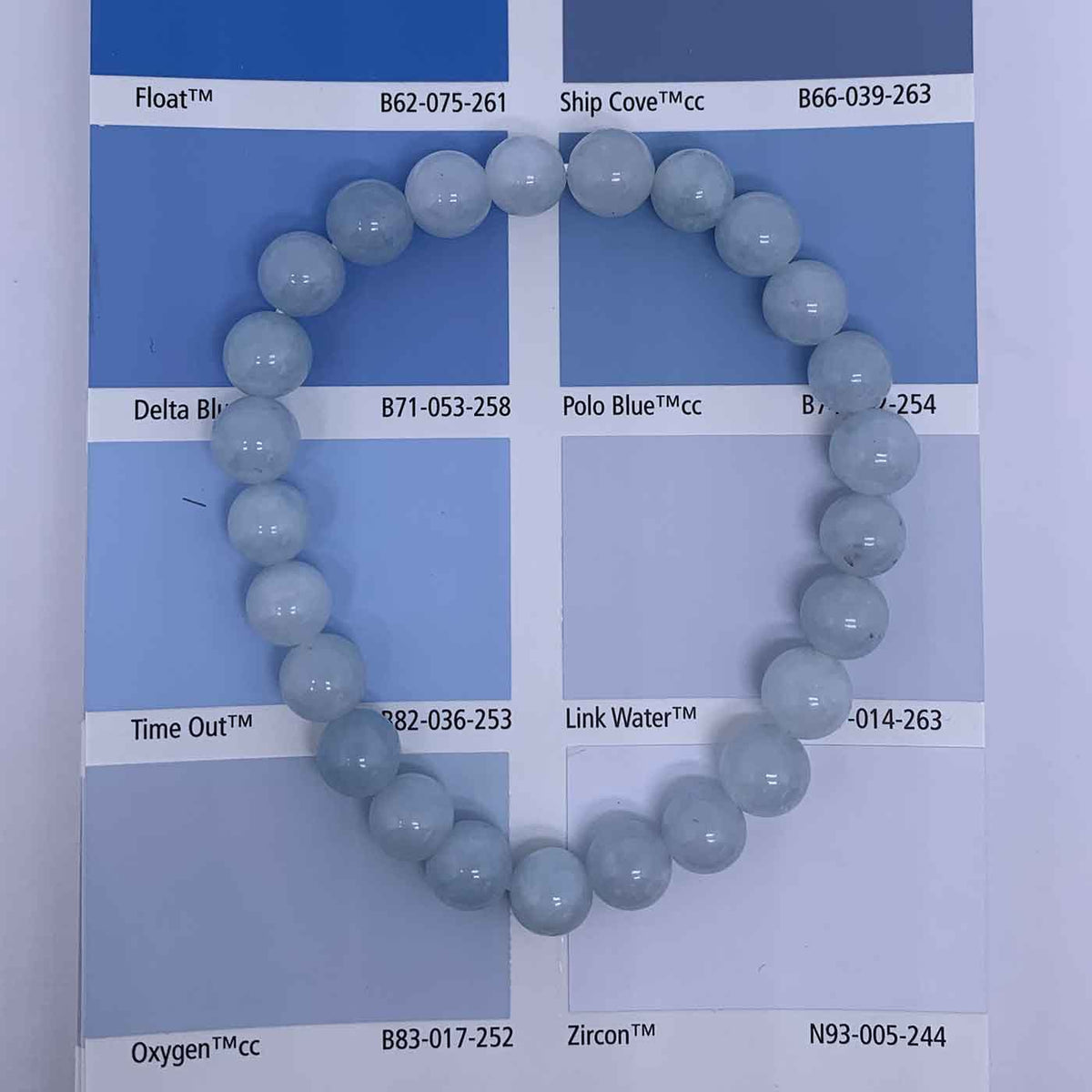 aquamarine gemstone stretch bracelet