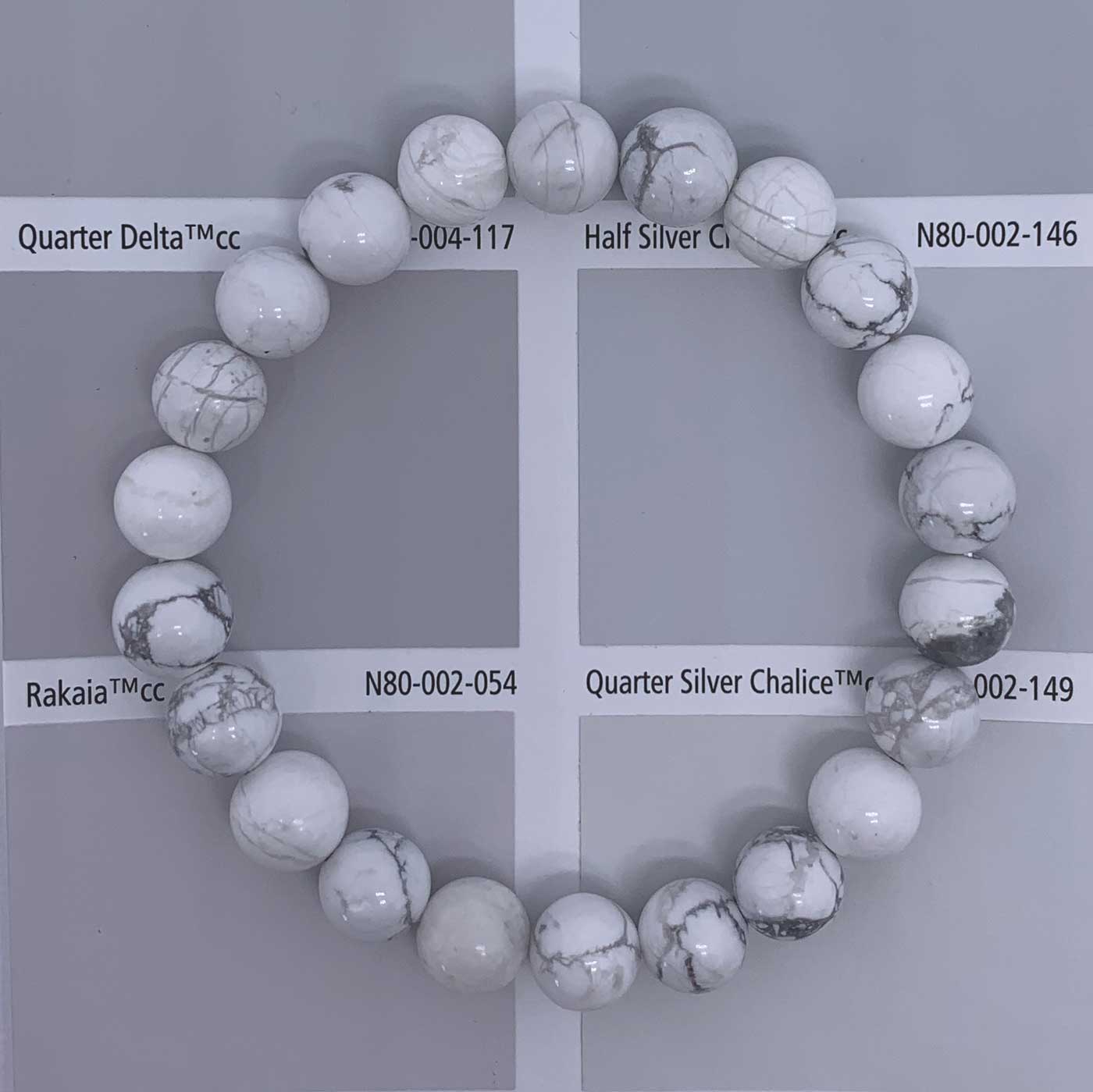 black and white gemstone set bracelet