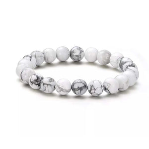 howlite gemstone stretch bracelet for women