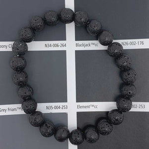 black and white gemstone set bracelet