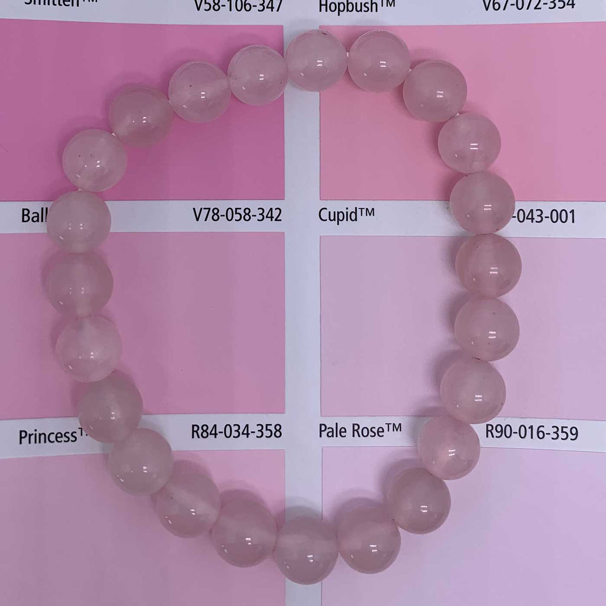 rose quartz stretch bracelet for women