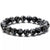 snowflake obsidian stretch bracelet gemstone