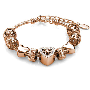 frenelle jewellery charm rose gold bracelet
