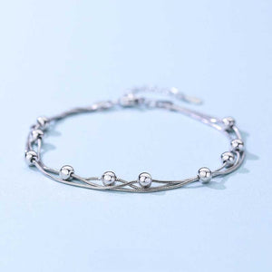 silver multi strand bracelet jewellry nz